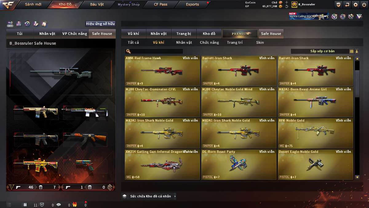 shop acc cf uy tin gia re